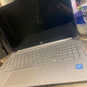Barley used HP Silver Laptop with Charger.